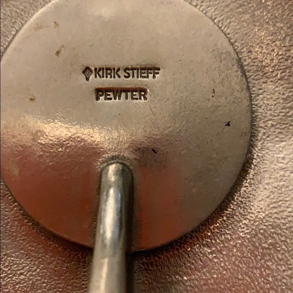 Pewter bedside table clock - Picture 4 of 9